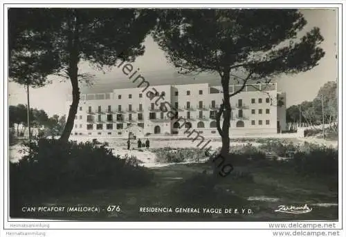 Mallorca - C' an Picafort - Residencia General Yague de E.Y.D. - Foto-AK ca. 1950