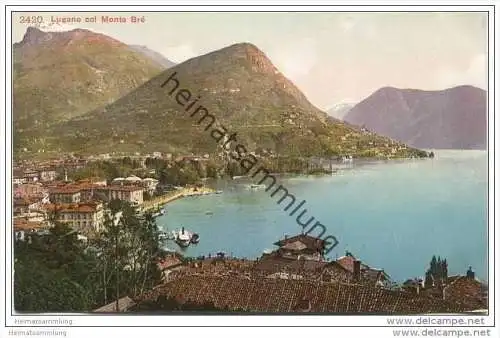 Lugano col Monte Bre 1909