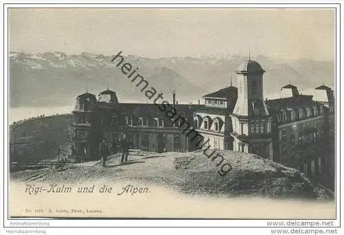Rigi-Kulm und die Alpen