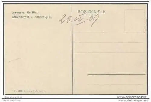 Mondlandschaft - Tellskapelle am Vierwaldstättersee - Mondnacht 1909