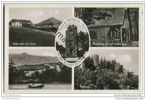 Hohe Acht - Hotel - Blockhaus - Nürburgring - Foto-AK