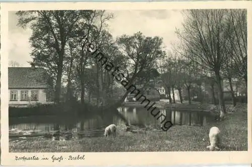 Groß-Brebel - Dorfpartie - Foto-Ansichtskarte - Verlag Foto-Remmer Langballig - Serie Das schöne Angeln