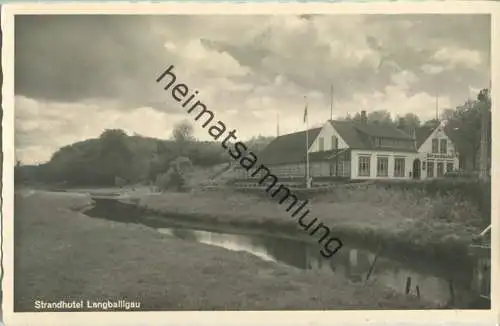 Langballigau - Strandhotel - Foto-Ansichtskarte - Verlag Foto-Remmer Langballig - Serie Das schöne Angeln