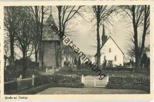 Töstrup - Kirche  - Foto-Ansichtskarte - Verlag Foto-Remmer Langballig - Serie Das schöne Angeln