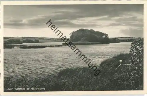 Rüdersee bei Glücksburg - Foto-Ansichtskarte - Verlag Foto-Remmer Langballig - Serie Das schöne Angeln