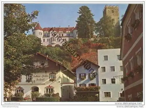 Neubeuern am Inn mit Schloss - Gasthaus Hofwirt - AK Grossformat