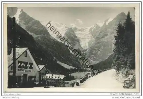 Trafoi con l' Albergo Edelweiss e la Vedretta alta - Foto-AK 20er Jahre