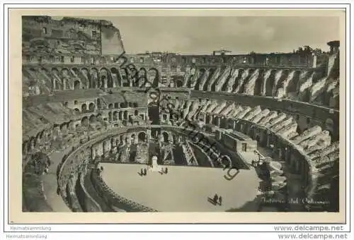 Roma - Interno del Colosseo - Foto-AK 20er Jahre