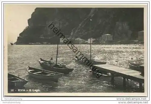 Riva del Garda - il Lago - Foto-AK 20er Jahre