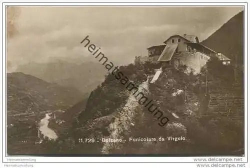 Bolzano - Funicolare da Virgolo - Foto-AK 20er Jahre