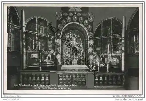 Altötting - der Gnadenaltar - Foto-AK 1940