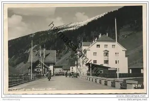 Zollamt am Brenner - Foto-AK 40er Jahre
