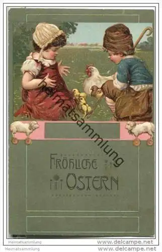 Ostern - Kindern - Hühner - Spielzeug - Prägedruck