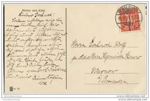 Mutter und Kind - signiert J. Weiland