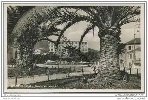 Alassio - Giardini del Municipio - vera Fotografia - Foto-AK