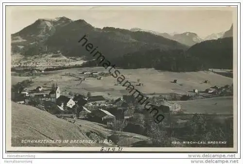 Schwarzenberg Bregenzer Wald - Foto-AK 20er Jahre