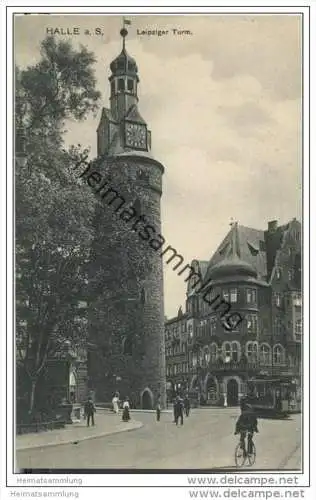 Halle an der Saale - Leipziger Turm - Strassenbahn