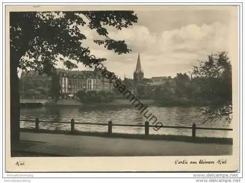 Kiel - Partie am kleinen Kiel - Foto-AK Grossformat