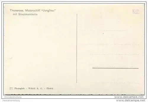 Thunersee - Motorschiff Jungfrau