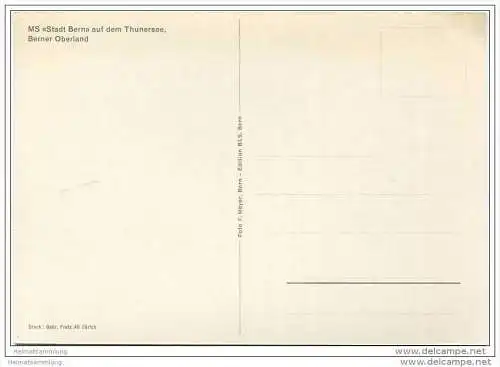MS Stadt Bern auf dem Thunersee