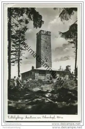 Fichtelgebirge - Asenturm an dem Ochsenkopf - Fotokarte