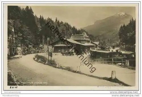 Brünig - Bahnhof - Foto-AK 20er Jahre