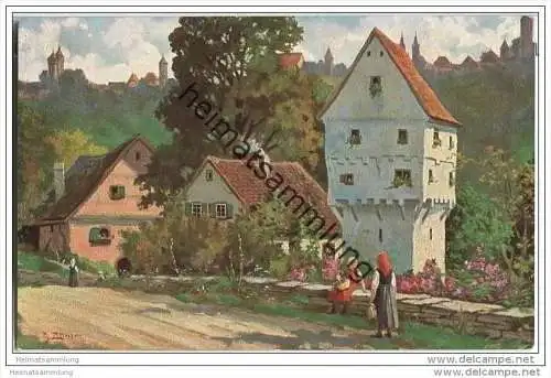 Rothenburg - Topplerschlösschen - Künstlerkarte