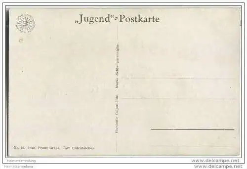 Ententeich - signiert Franz Grässl