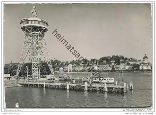 Luzern - Weltausstellung der Photographie 1952 - Photo-Turm - Foto-AK Grossformat