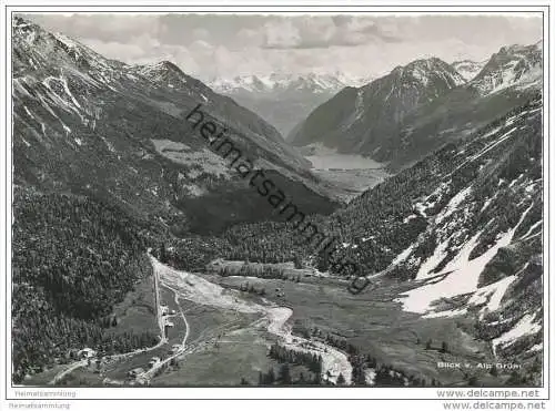 Blick von Alp Grüm - Foto-AK Grossformat 50er Jahre