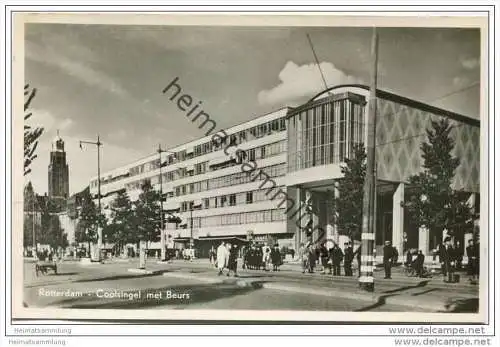 Rotterdam - Coolsingel met Beurs - Foto-AK