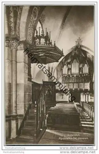 Gütersloh - Apostelkirche - Orgel - Foto-AK
