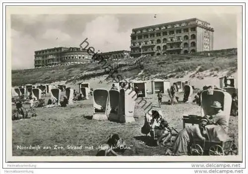 Noordwijk aan Zee - Strand met Huis ter Duin - Foto-AK