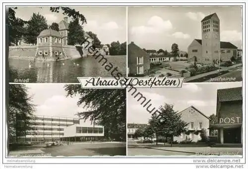 Ahaus - Josefskirche - Kreisverwaltung - Foto-AK