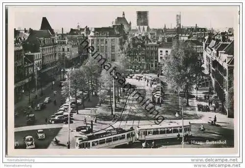 Den Haag - Buitenhof - Strassenbahn - Foto-AK