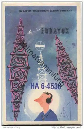 QSL - QTH - Funkkarte - HA6-4536 - Hungary - Salgotarjan - 1959