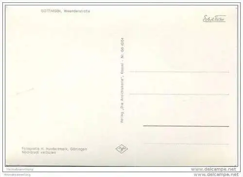 Göttingen - Weenderstrasse - Foto-AK Grossformat - Busse