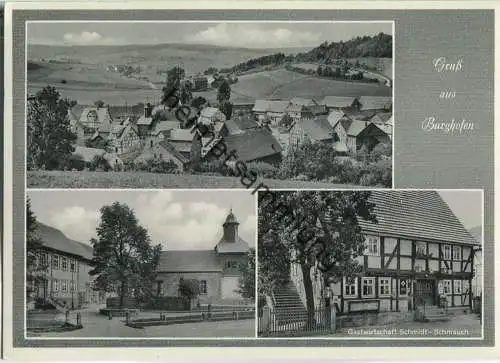 Waldkappel-Burghofen - Gastwirtschaft Schmidt-Schmauch - Foto-AK-Großformat