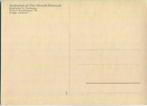 Waldkappel-Burghofen - Gastwirtschaft Schmidt-Schmauch - Foto-AK-Großformat