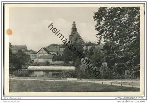 Greifenberg - Gryfice - Wasserfall - Marienkirche - Foto-AK