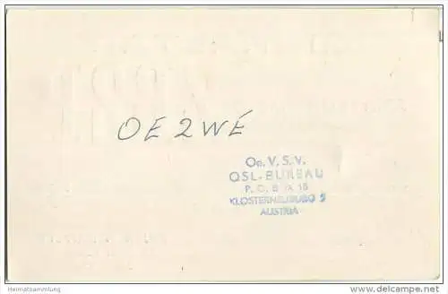 QSL - QTH - Funkkarte - ZB2P - Gibraltar - 1956