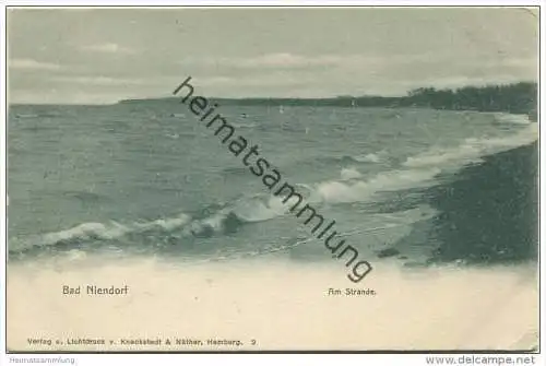 Niendorf - Am Strande - Verlag Knackstedt &amp; Näther Hamburg ca. 1900