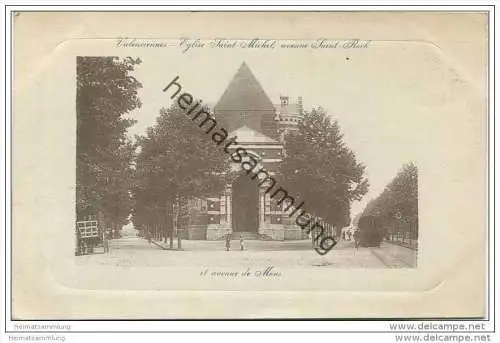 Valenciennes - Eglise Saint Michel - avenue Saint Roch - Rückseite beschrieben 1914