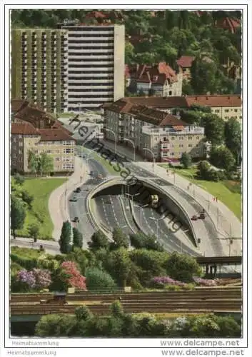 Schnellstrassen-Einfahrt - Berlin Halensee - AK Grossformat 50er Jahre