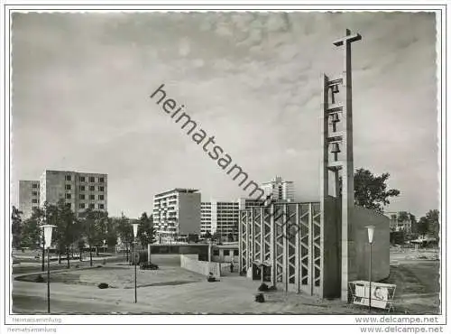 Berlin - Hansaviertel St. Ansgar-Kirche 1962 - Foto-AK Grossformat