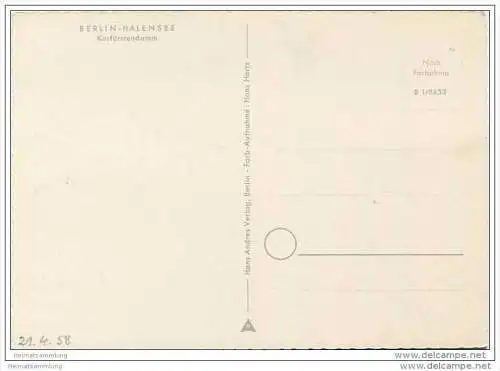 Berlin-Halensee - Kurfürstendamm - AK-Grossformat 50er Jahre