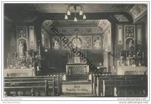 Bern - Innenansicht Kapelle Victoria ca. 1920