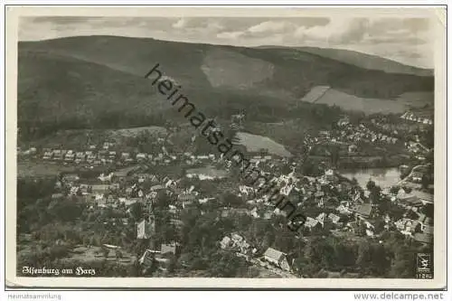 Ilsenburg - Fliegeraufnahme aus ca. 120m Höhe - Foto-AK - Verlag Klinke &amp; Co. Berlin gel. 1937