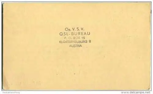 QSL - QTH - Funkkarte - ST2DB - Sudan - Khartoum - 1953