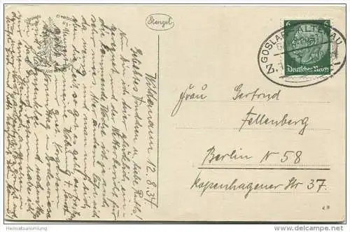 Wildemann - Spiegeltal - Verlag Stengel &amp; Co. Dresden - Bahnpost Goslar Altenau Z. 1977 gel. 1934